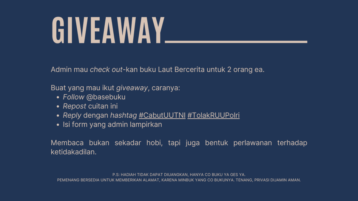 Tautan form: s.id/besbukga