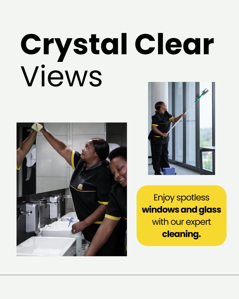 SSGHoldings's tweet photo. 🧼Elevate Your Space with Professional Cleaning! Swipe to learn more. 

#SSGHoldings #SSGSecurity #SSGFacilities #SSGCleaning #SSGTraining #CorporateCleaning #WindowCleaning #CeilingCleaning #CleanEnvironment #ProfessionalService #SpotlessSpaces #SouthAfrica #HygieneExcellence https://t.co/FZlLmhF6v5