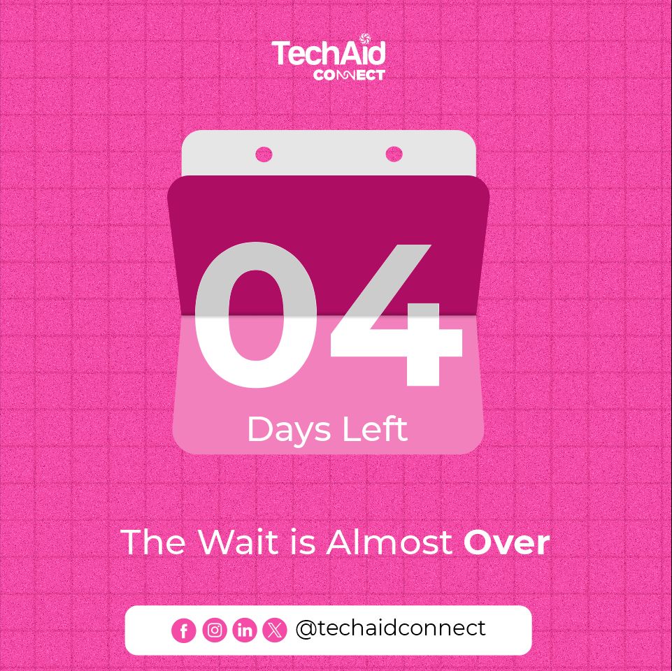 TechAidConnect's tweet photo. It’s 4 days to our launch date. Join us on this movement.

#launch #countdown #supportiveenvironment https://t.co/UUzuFOhZzV