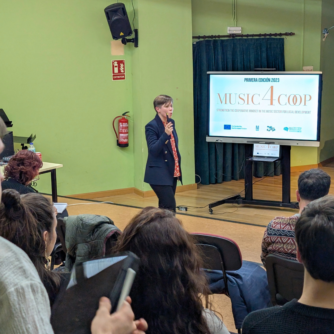 🎶 Así fue Music4Coop en Salamanca

El pasado 14 de marzo compartimos una jornada intensa y enriquecedora en el Conservatorio Superior de Música de Castilla y León (COSCYL).

Durante la conferencia «Profesional de la Cooperación Musical Europea» reflexionamos junto al alumnado