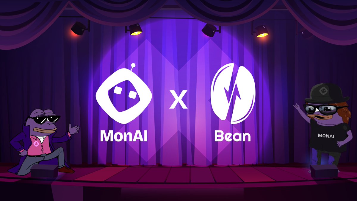 Partnership ANN: MonAI x <a href="/Bean_DEX/">Bean Exchange</a> 

We’re teaming up with <a href="/Bean_DEX/">Bean Exchange</a> , the first Gamified On-Chain Spot &amp; Perp DEX natively built on <a href="/monad_xyz/">Monad ⨀</a> 

To celebrate: 200 MON → 20 winners (10 each)

How to enter:
1/ Like &amp; RT
2/ Follow <a href="/MonAIgg/">MonAI ⨀</a> + <a href="/Bean_DEX/">Bean Exchange</a> 
3/ Drop your Monad wallet