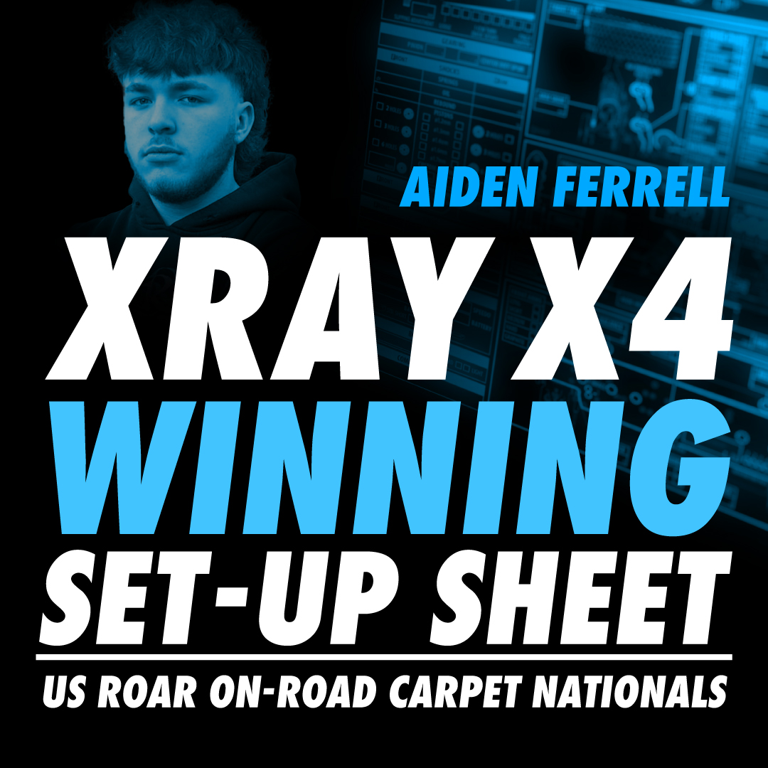 Check out X4 Team XRAY-RCAmerica driver Aiden Ferrell US ROAR On-Road Carpet Nationals winning set-up sheet:
tinyurl.com/FerrellSetupX4
#XRAY #XRAYracing #RCcars