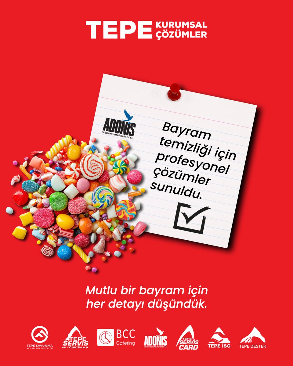 Adonis Ailesi olarak sevdiklerinizle birlikte, mutlu, huzurlu ve neşeli bir bayram geçirmenizi dileriz.

#Adonis
