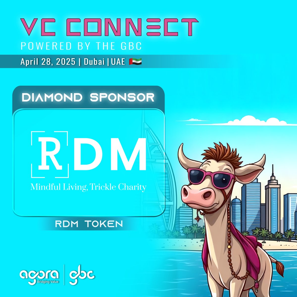 We are proud to announce RDM Token as a Diamond Sponsor for VC Connect.

The RDM Token is a utility token designed to promote responsible decision-making, secure data, &amp; privacy within the Web3 world.

Join us at VC Connect for an elite VC convergence: lu.ma/VC-Connect
