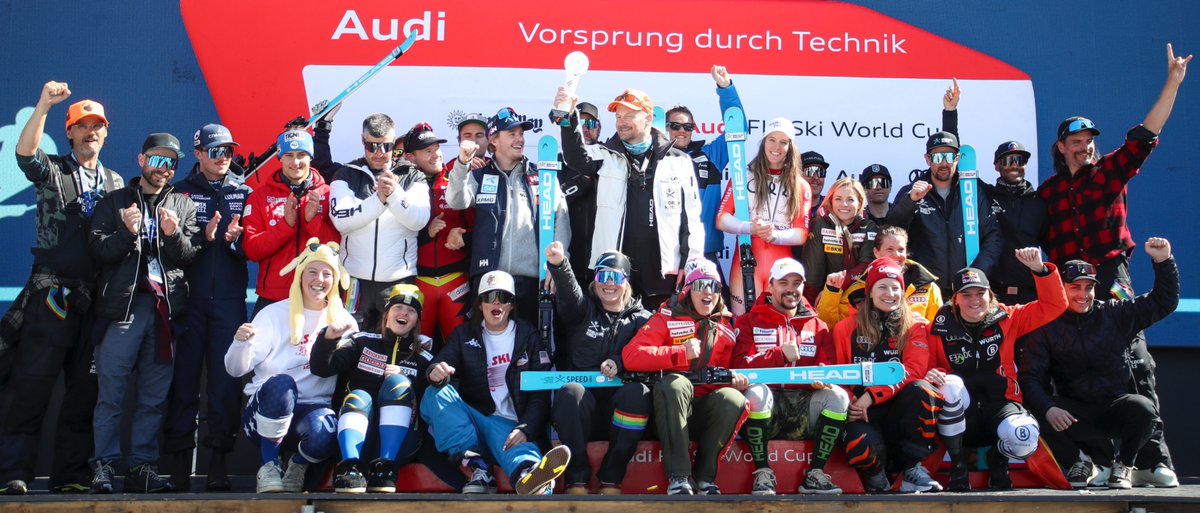 For the 5th time in a row, HEAD has taken home the victory in the FIS Alpine World Cup Constructors' Championship 2025 - this season with 7.900 points.

For the CC, only Top 6 WC results are taken into account. 

Thanks for all the hard work and dedication on + off the snow!