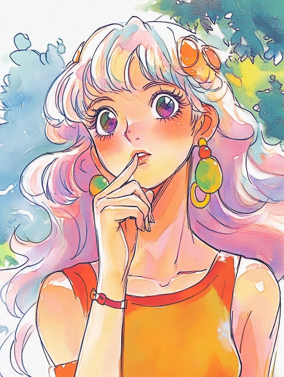 Dreamscape Enchantment 🌸

Dive into a whimsical world where anime dreams come to life. A girl with lavender hair and large eyes captivates in a mystical garden. 🌿✨

Prompt 👇
illustration of a dreamlike anime girl with lavender hair, large eyes, hand on chin, in a mystical