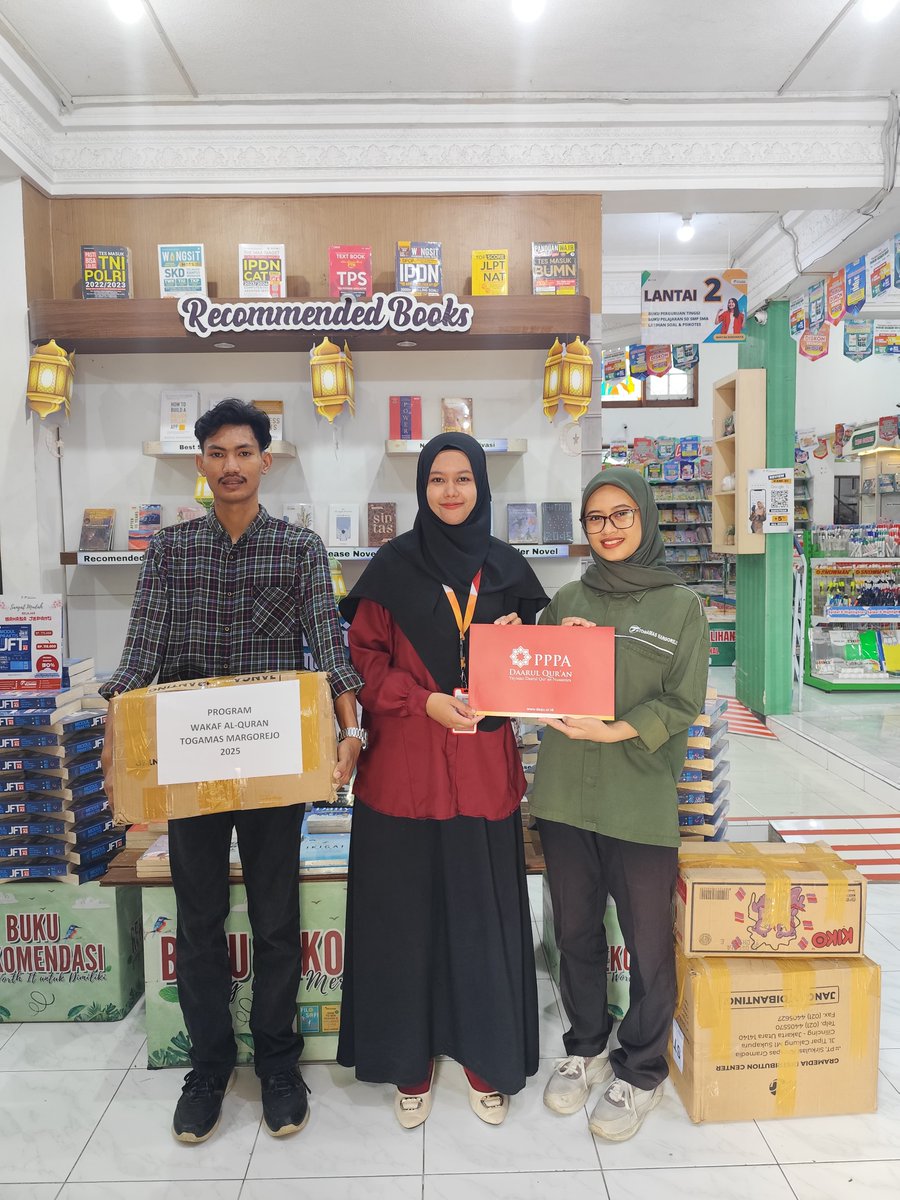 Togamas_Margo's tweet photo. Alhamdulillah Al-Qur'an dari customer margorejo sudah berhasil di wakaf kan, terima kasih buat kalian ya sobattt, semoga mendapatkan pahala di bulan suci ramadhan ini...

#riyadh #LebaranLiburanTraveloka #RamadanMubarak #Ramadan #GranHermano2025 #gntm #AvengersDoomsday https://t.co/CpJug9YxZT