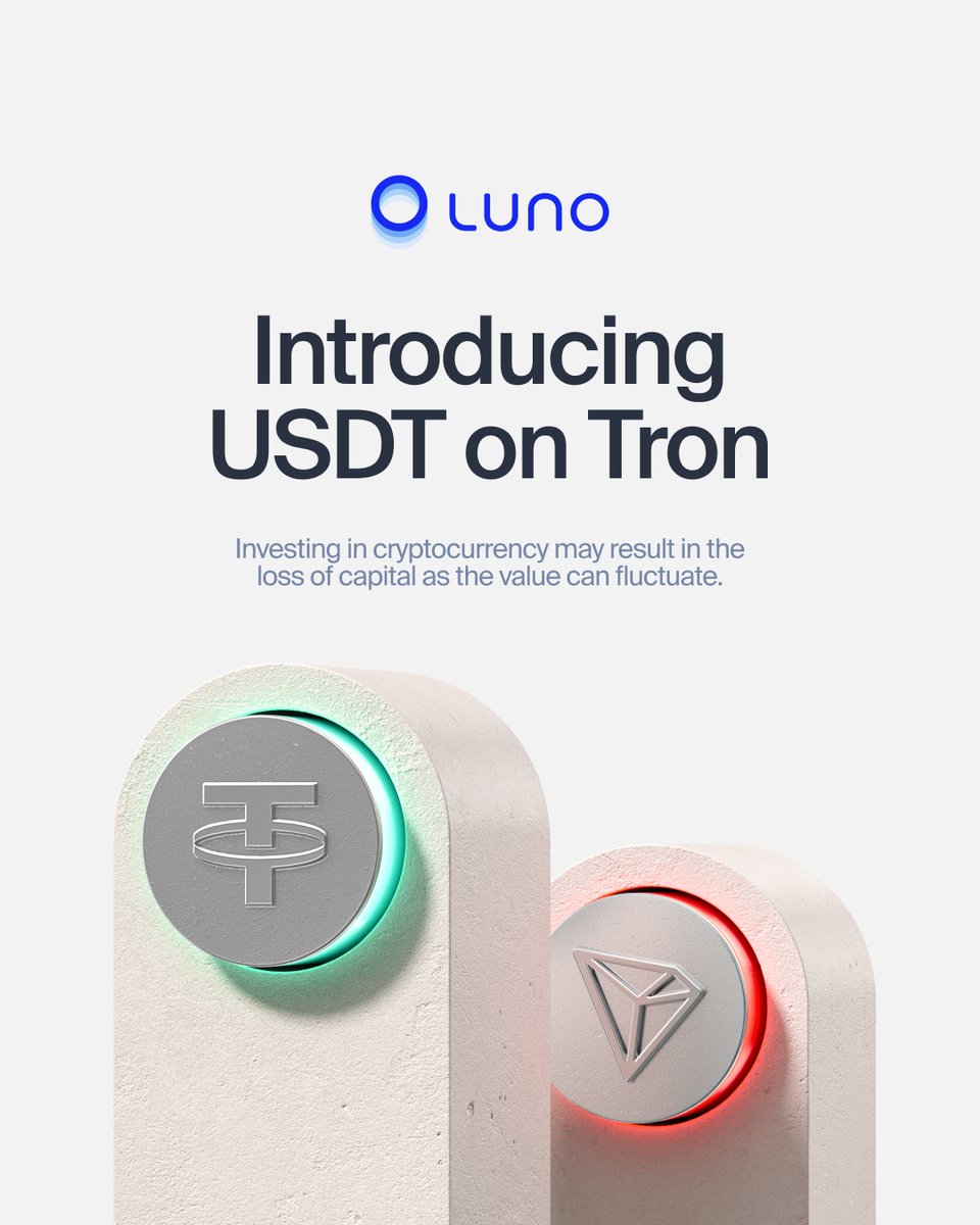 📢 $USDT on Tron (TRC-20) is now available for our South African customers  🇿🇦 Enjoy low fees and faster transactions when you send with the Tron  network. ✨Update your app for access