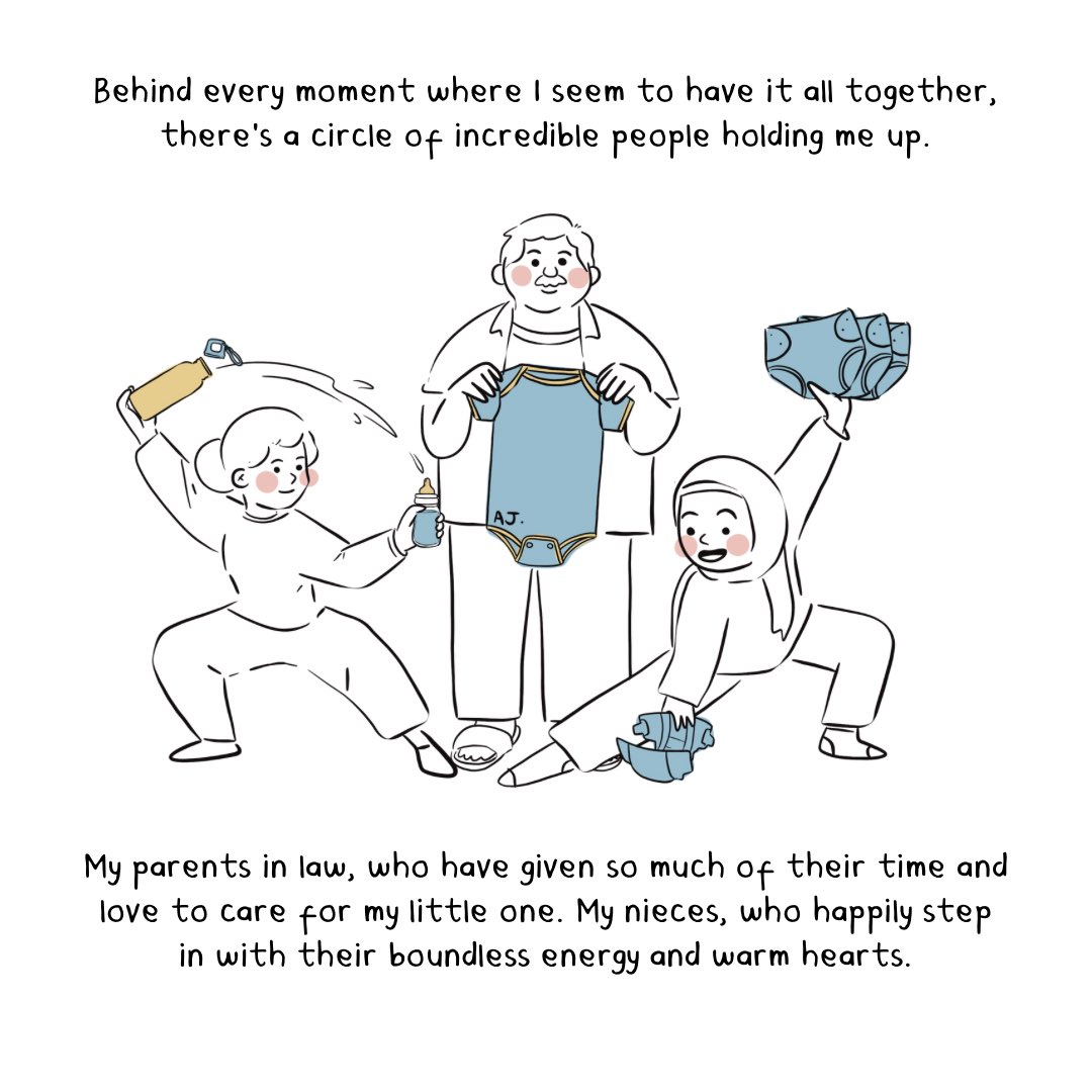 annjfr's tweet photo. I love both my work and motherhood, yet juggling them can feel like dancing on a tightrope—especially when deadlines coming. I’m endlessly grateful for my family, who step in like angels when I need a moment to breathe. 

And sometimes, I rely on the support of @kiddocaremy — not only give me the space to focus on work but also let my husband work at sea in peace, knowing our baby is safe.