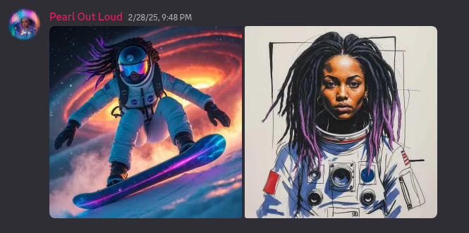 edi_in_the_mix's tweet photo. ✨Do not miss the incredible #graphics and effects in the @PearlOutLoud Discord channel !! Wellcome to the #moon ! ☄🪐🌖🌠☄
https://t.co/A62dZK5GtB… #MoonwalkChallenge #DanceLikeMJ #follow
@discord #like #moonwalker #stickers #art #graphics #astronaut https://t.co/iOaOGV8Ivu