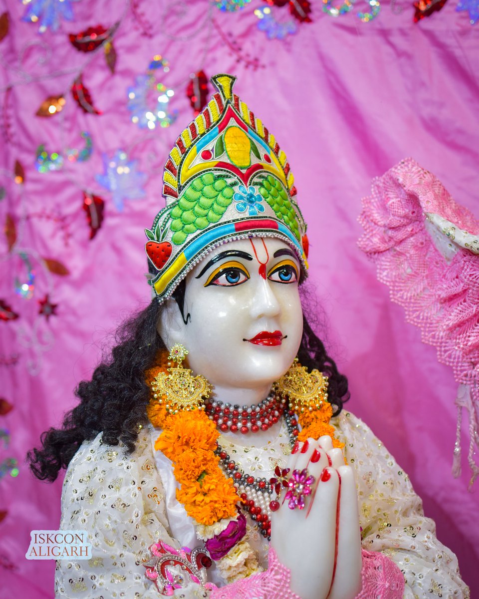 IskconAligarh's tweet photo. Darshan of Sri Nitai Mayapur chandra, Sri Arjun Varshney Krishna (28/03/2025). https://t.co/mcJkQIzqgB