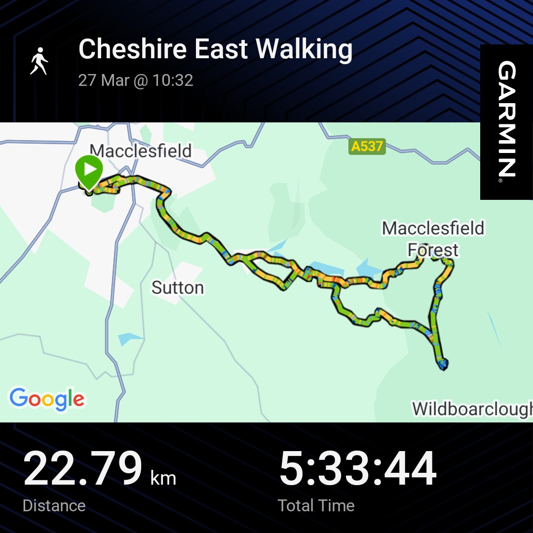 RichardRawcliff's tweet image. #garmin #beatyesterday Great walk with an old mate yesterday, lots of sunshine and good company