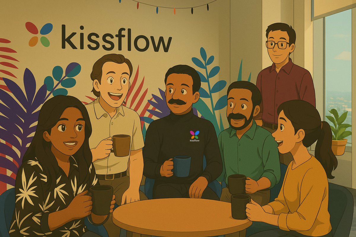 kissflow's tweet photo. At Kissflow, Fridays feel like a Ghibli adventure; fun, magic, and a touch of whimsy! ✨🍃
#FridayFlow #LifeatKissflow https://t.co/XGnrjTadew