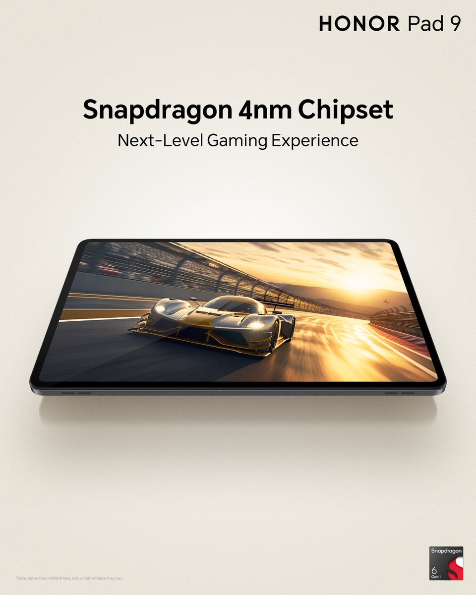 HiHonorIndia's tweet photo. Experience seamless gaming with the powerful chipset of the HONOR Pad 9 – performance that keeps up with your play! #HONORPad9 #GamingPower BUY NOW at ₹20,999: https://t.co/R5pDwC1uKk #backinstock @amazonIN #amazonchoice https://t.co/zh515bYyuz
