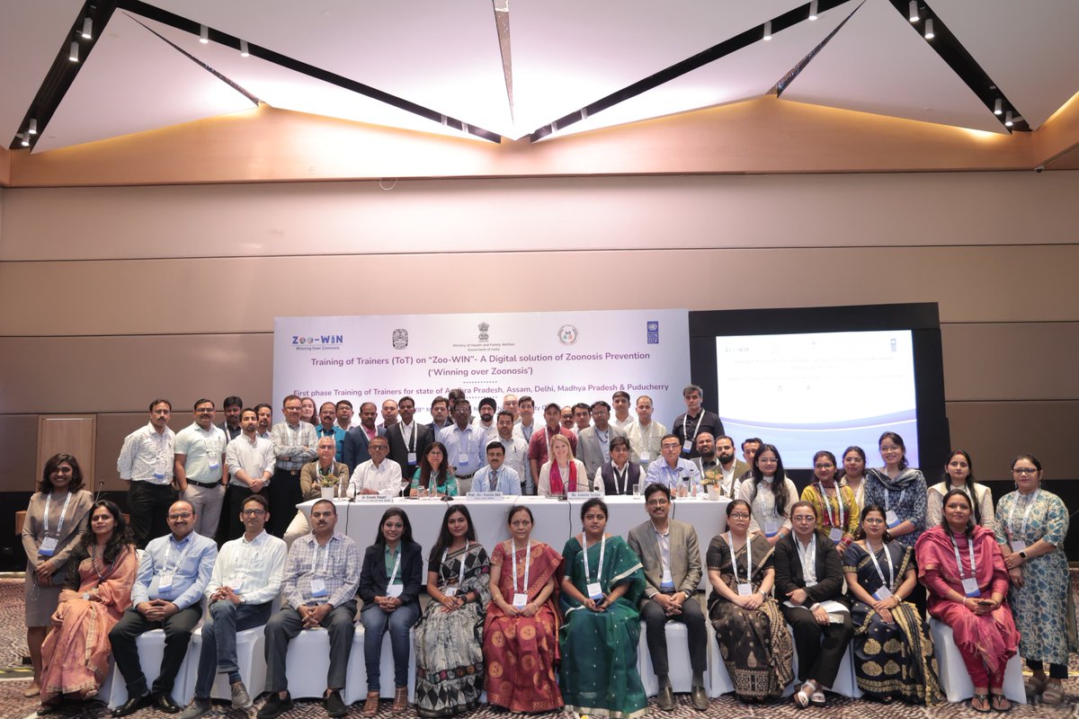 nrcpmohfw's tweet photo. Training of Trainers on "Zoo-Win"- Digital Solution for Zoonoses Prevention)conducted by #COH,NCDC, MoHFW in collaboration with @UNDP_India at Delhi for 5 pilot states. Prof. (Dr.) Ranjan Das, Director #NCDC, delivered the keynote address.@MoHFW_INDIA @NCDCMoHFW https://t.co/RBmppzjOzg