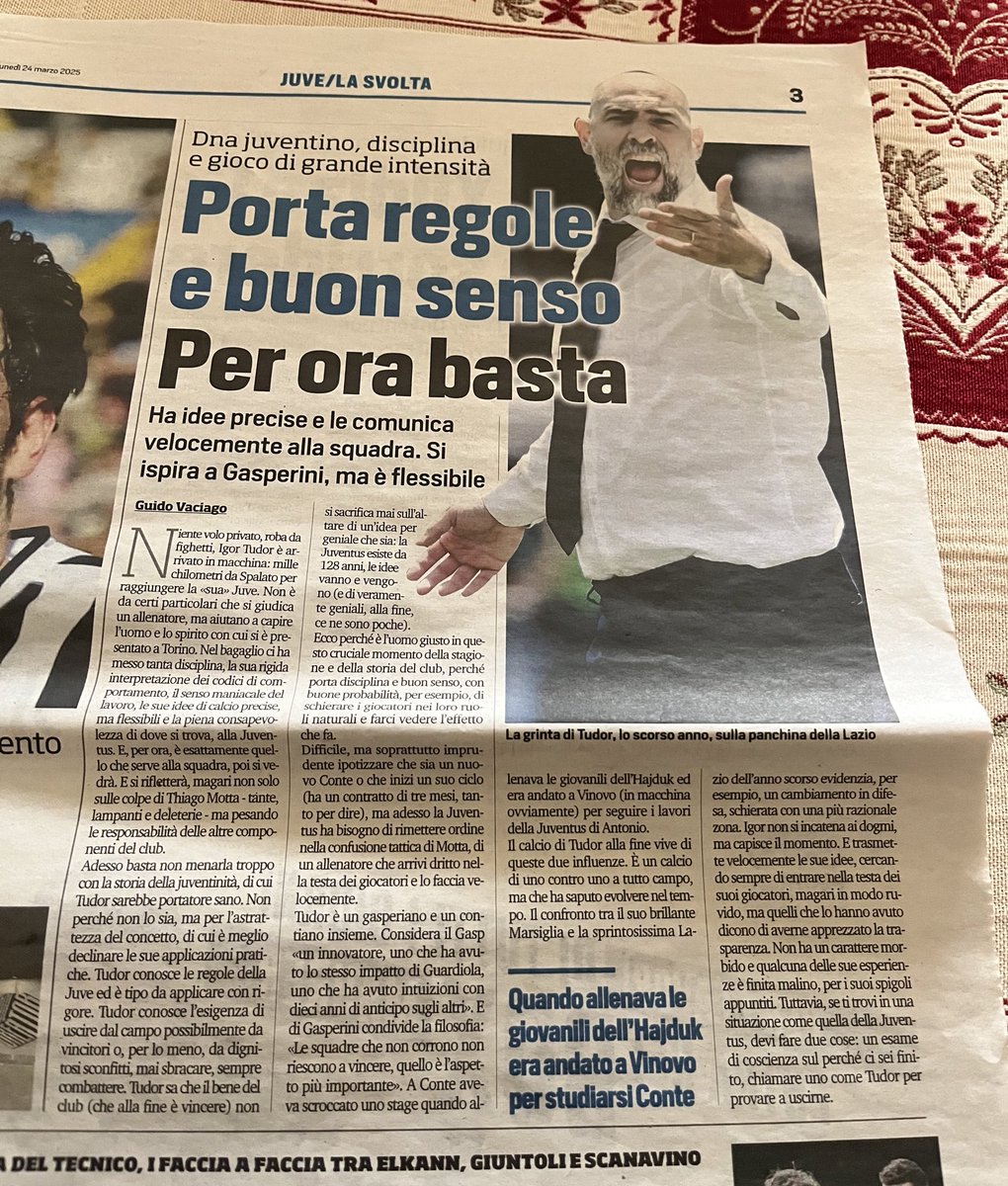 paoloangeloRF's tweet image. Bravo #vaciago”#Tudor è arrivato in macchina 1000km da #spalato x raggiungere la sua #Juve certi particolari aiutano a capire l’uomo e lo spirito con cui si è presentato..tanta disciplina la sua rigida interpretazione dei codici di comportamento, il senso maniacale del lavoro