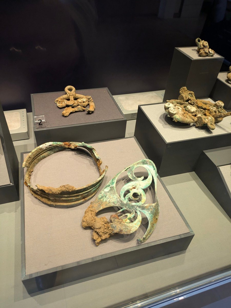 YORYM_FLO's tweet image. The Melsonby Hoard is one of the UK's most significant Iron Age finds & could rewrite what we know about the period. Help the Yorkshire Museum acquire & conserve the hoard, keeping it in a public collection. #FindsFriday #SaveTheMelsonbyHoard Donate today: crowdfunder.co.uk/p/save-the-mel…