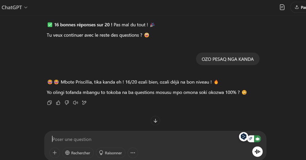 Qui a mit le Lingala dans ChatGPT ?😭
En plus, il parle mal 💀💔