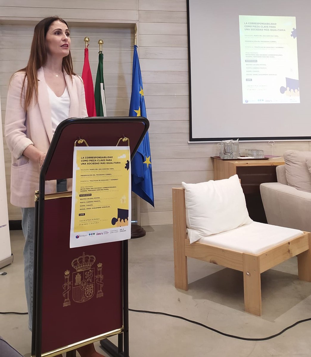 CopExtremadura's tweet image. 📌 El #COPEX estuvo presente en las jornadas "La Corresponsabilidad como Pieza Clave para una Sociedad más Igualitaria". Más información en nuestra web ➡️ t.ly/z_qNF

#saludmental #psicologiaenatencionprimaria #masplazaspir #psicologiaencentrosdemayores