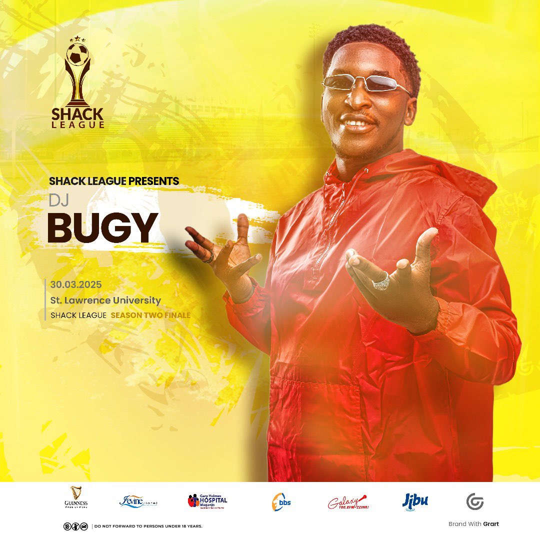 BUGY_PR's tweet photo. We are super active this weekend. 

Catch the disco man at Euphoria and Clamato on Friday, Kyambogo and Le Botti on Sato and Shack League finale on Sunday. 

May the PR be with you 💃 https://t.co/fXX9y2zts5
