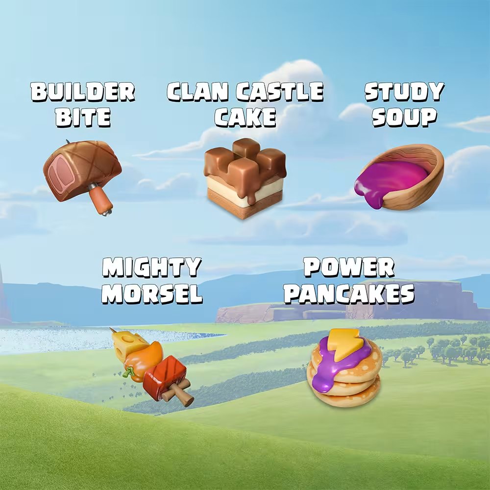 Get a free Magic Snack Bundle (5 Magic Snacks total):
link.clashofclans.com/?action=vouche… 

Join us on Discord: discord.com/invite/clashki…

#ClashAnytime #GiftedBySupercell