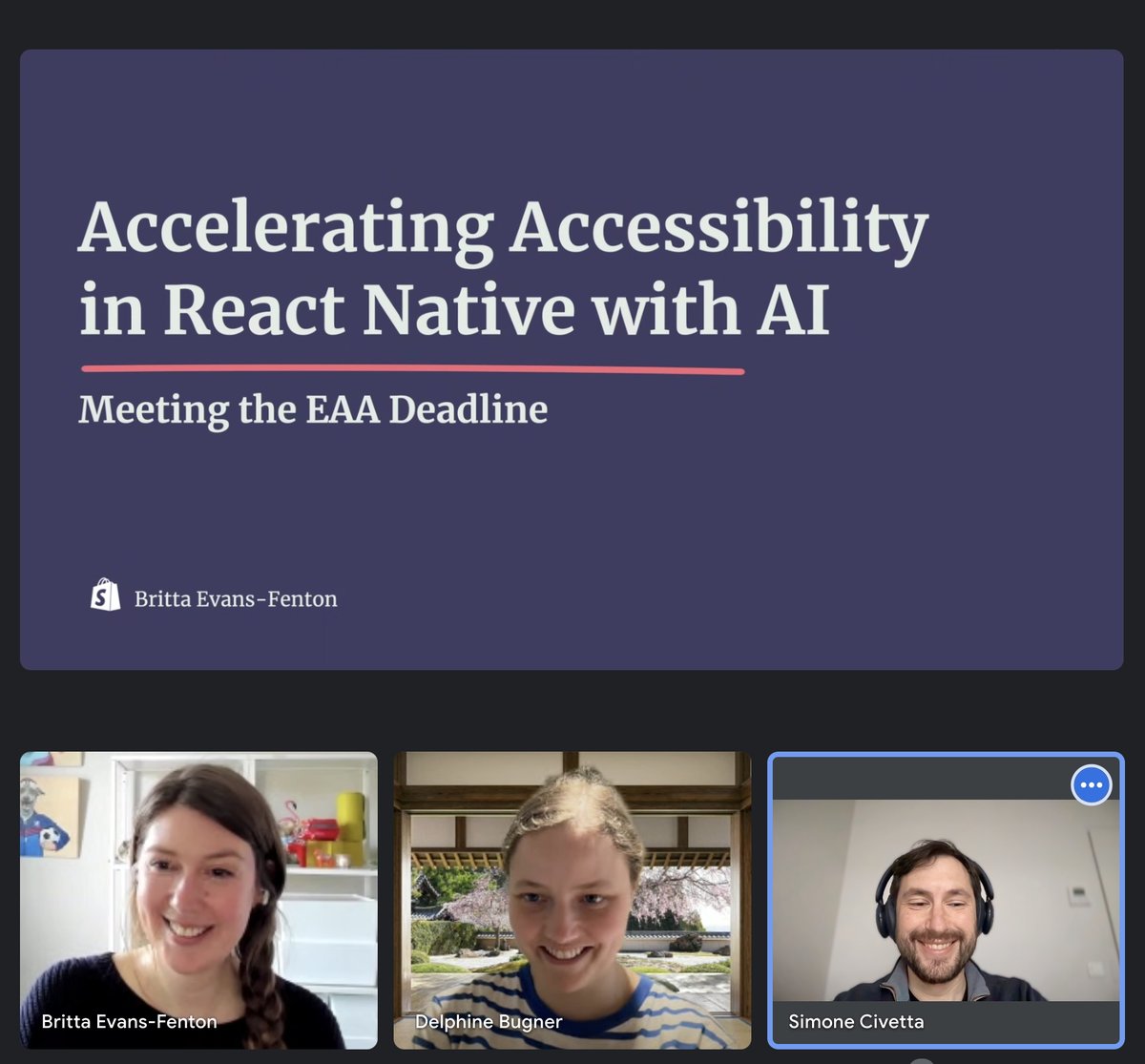 React Native Connection (@reactnativeconn) on Twitter photo We use these final days to sync with our speakers - here with <a href="/13ritta/">Britta Evans-Fenton</a>, <a href="/DelphineBugner/">Delphine Bugner</a> and <a href="/viteinfinite/">Simone Civetta</a>, poorly pretending this screenshot doesn't exist and trying not to spoiler anything!
👉 reactnativeconnection.io We use these final days to sync with our speakers - here with <a href="/13ritta/">Britta Evans-Fenton</a>, <a href="/DelphineBugner/">Delphine Bugner</a> and <a href="/viteinfinite/">Simone Civetta</a>, poorly pretending this screenshot doesn't exist and trying not to spoiler anything!
👉 reactnativeconnection.io