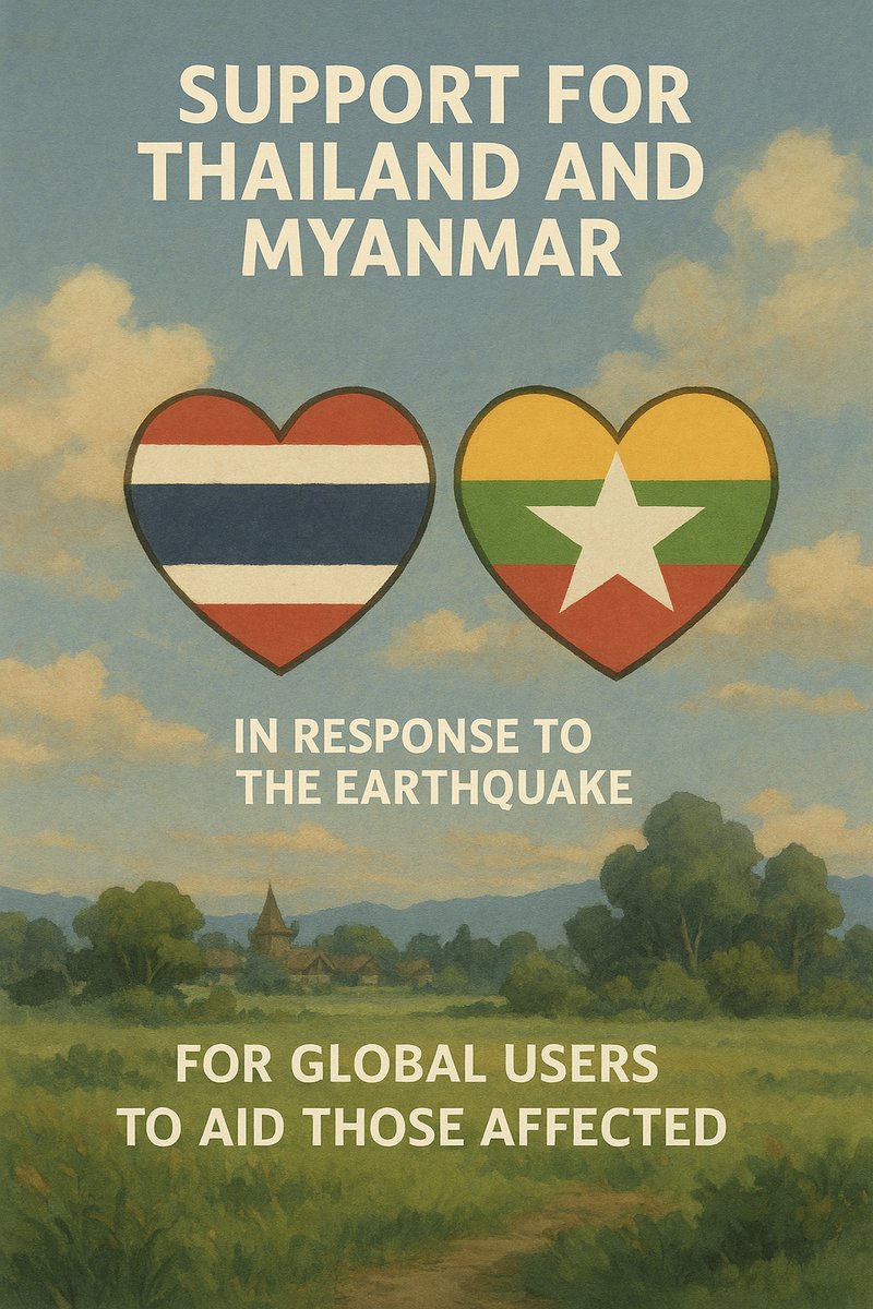 💜 A Global Message of Solidarity

In the wake of the recent earthquakes in Thailand and Myanmar, we invite the global Web3 community to come together — with compassion, support, and action.

To aid those affected, we are launching two donation contracts:

- 100% of funds will go