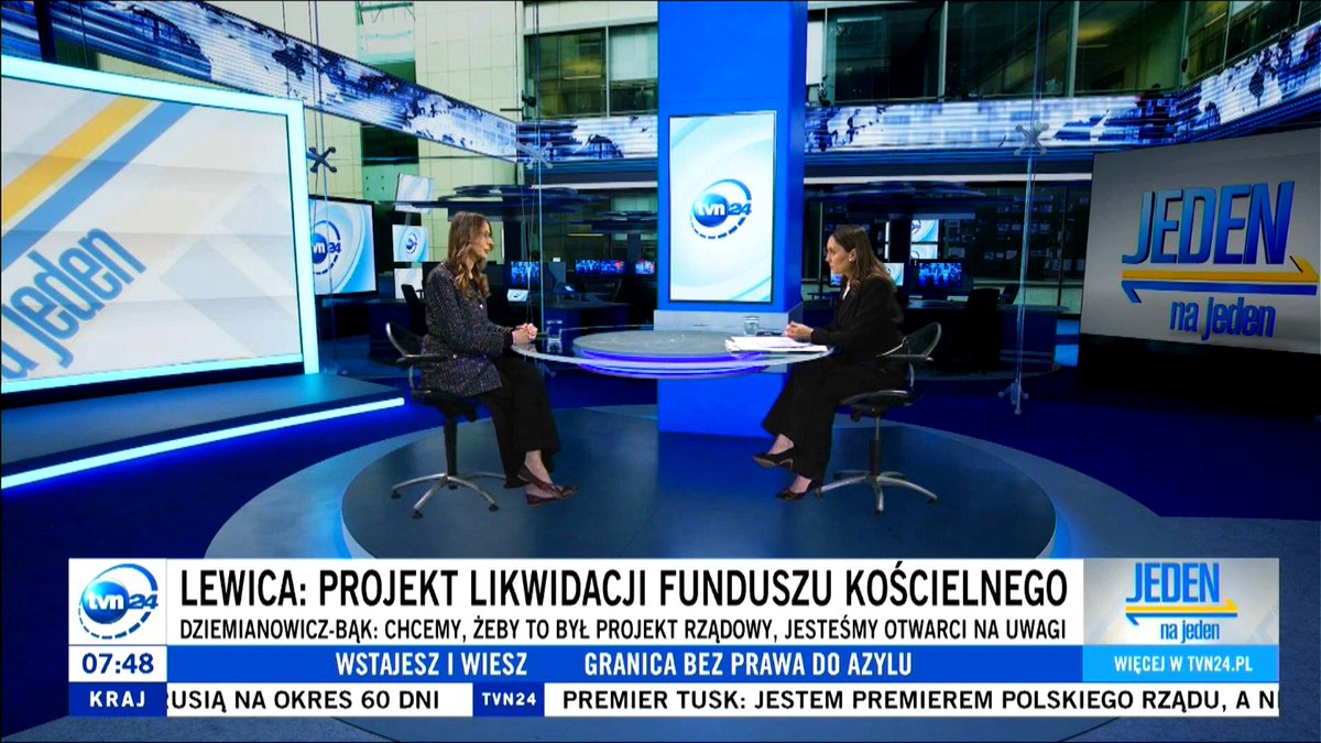 🔴 <a href="/AgaBak/">A. Dziemianowicz-Bąk</a>: Fundusz Kościelny powstał w 1950 r. i ja rozumiem, że był rekompensatą, ale każda rekompensata się kiedyś kończy.

- To nie jest tak, że my chcemy coś zabrać Kościołowi.
My już byśmy po prostu chcieli przestać dawać.

tvn24.pl/polska/slawomi…