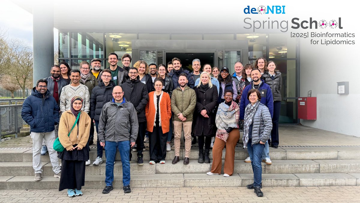 We are <a href="/denbiOffice/">de.NBI / ELIXIR-DE</a> Spring School 2025! We appreciate your active participation and enthusiasm throughout the event. Safe travels and we wish you a smooth trip back home! #lipidomics #bioinformatics