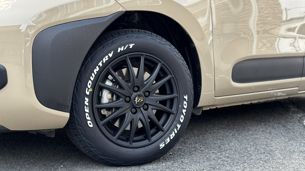 シエンタホイール トーヨーオープンカントリー 走行500キロ キズ無し