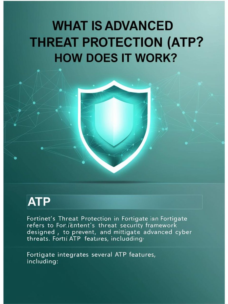 uninets53's tweet image. What is Advanced Threat Protection (ATP) and How Does It Work?
📷 Fortinet Firewall Training Details: shorturl.at/D1exH
#CyberSecurity #AdvancedThreatProtection #ATP #NetworkSecurity #ITSecurity #ThreatPrevention #DataProtection #fortigate #fortinet #firewall