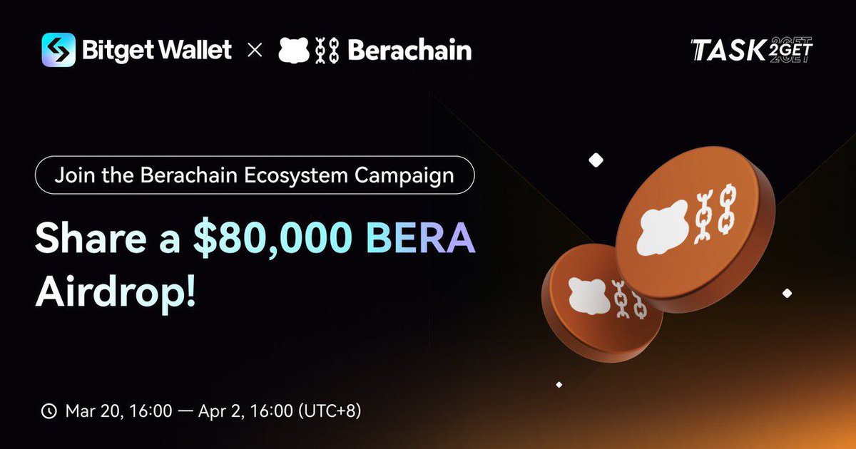 The Web3_Grinder (@jonisavohou) on Twitter photo 🚨GROS AIRDROP
<a href="/berachain/">Berachain Foundation 🐻⛓</a> x <a href="/BitgetWallet/">Bitget Wallet 🩵</a> te donnent une chance de gagner ta part de 80 000 $ en $BERA ! 💰
📜👇
1/ 🐻⛓️ La TVL de Berachain a explosé de +55,63 % en un mois ! 🚀
→ Berachain devient LE L2 hype du moment.
→ Gagne gratuitement des $BERA grâce à <a href="/BitgetWallet/">Bitget Wallet 🩵</a> 🔥 🚨GROS AIRDROP
<a href="/berachain/">Berachain Foundation 🐻⛓</a> x <a href="/BitgetWallet/">Bitget Wallet 🩵</a> te donnent une chance de gagner ta part de 80 000 $ en $BERA ! 💰
📜👇
1/ 🐻⛓️ La TVL de Berachain a explosé de +55,63 % en un mois ! 🚀
→ Berachain devient LE L2 hype du moment.
→ Gagne gratuitement des $BERA grâce à <a href="/BitgetWallet/">Bitget Wallet 🩵</a> 🔥