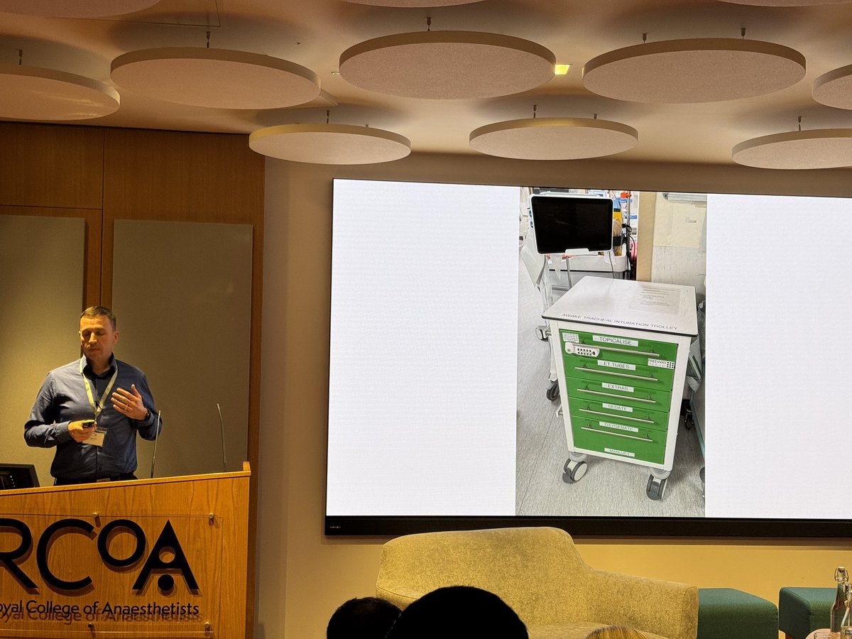 Tim Cook (@doctimcook) on Twitter photo Dr Stuart Gold describing our approach to airway management at <a href="/RUHBath/">RUH Bath 🏥</a> <a href="/RUHAnaesthesia/">RUH Anaesthetic Dept</a>
1
Follow the evidence (use kit most likely to work)
2
Follow the guidelines (use kits supporting transition through guidelines)
3
Strip away choices
4
What remains is what you need
We Dr Stuart Gold describing our approach to airway management at <a href="/RUHBath/">RUH Bath 🏥</a> <a href="/RUHAnaesthesia/">RUH Anaesthetic Dept</a>
1
Follow the evidence (use kit most likely to work)
2
Follow the guidelines (use kits supporting transition through guidelines)
3
Strip away choices
4
What remains is what you need
We