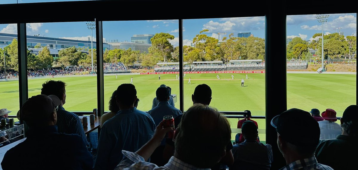 Good fun watching the SACAs in Shield final late today. Superb venue. I think they can get the job done tomorrow.