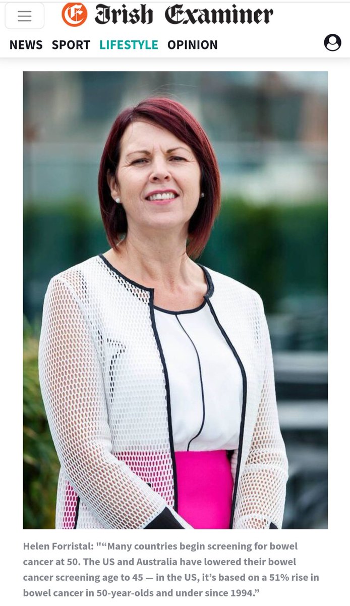 Marie Keating Foundation (@mariekeating) on Twitter photo 'Alarming' trend of colorectal/bowel cancer in people under 50
One in 10 who develop the disease is under 50, so it’s essential to be vigilant & tackle the stigmas associated with discussing poo.
An important piece in <a href="/irishexaminer/">Irish Examiner</a> that we supported.
irishexaminer.com/lifestyle/heal… 'Alarming' trend of colorectal/bowel cancer in people under 50
One in 10 who develop the disease is under 50, so it’s essential to be vigilant & tackle the stigmas associated with discussing poo.
An important piece in <a href="/irishexaminer/">Irish Examiner</a> that we supported.
irishexaminer.com/lifestyle/heal…