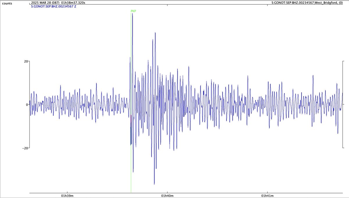 M5.4 earthquake, Vanuatu, at 01.20 UTC on 28 March 2025. Recorded in Nottingham using 'slinky' school seismometer
#earthquake ⚒️ #geology 🦕
earthquake.usgs.gov/earthquakes/ev…