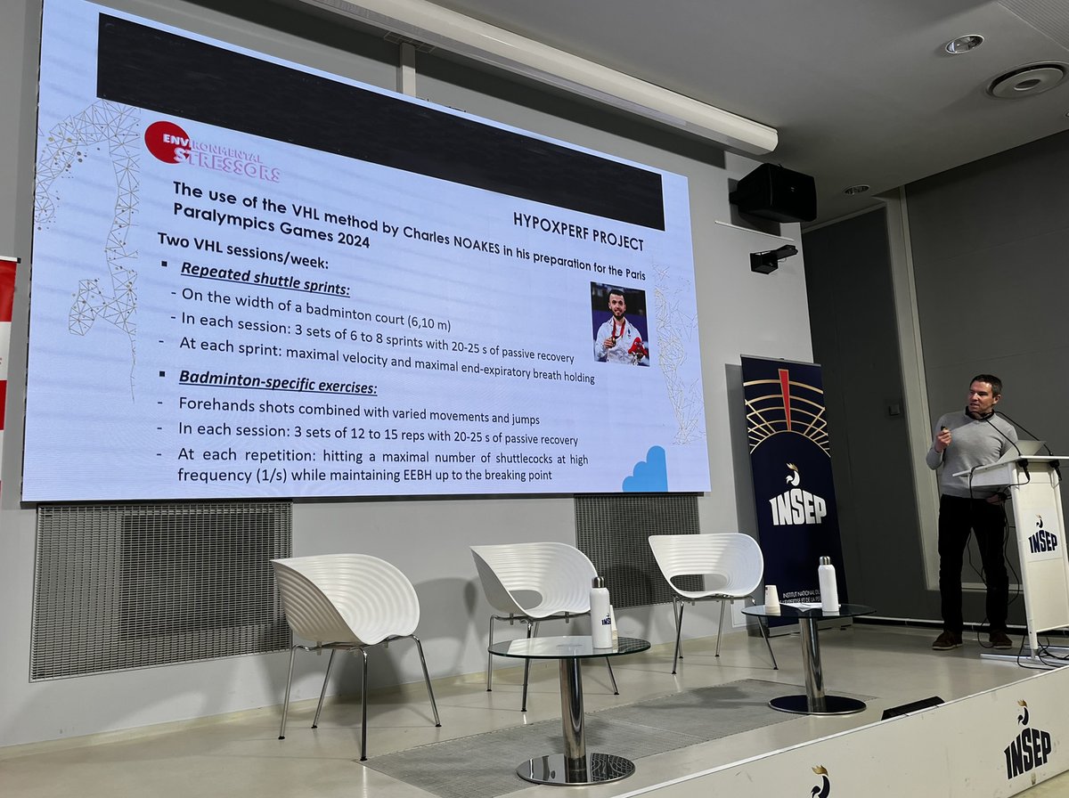 I was delighted to take part in the International Conference organised by INSEP and to share the scientific data acquired as part of the <a href="/HYPOXPERF/">HYPOXPERF</a>  project. Thanks to <a href="/BrocherieF/">Franck Brocherie 🏒🏉👟↔️🏔️☀️↔️💪🩸🫀</a>  and the INSEP team for the invitation and their warm welcome.