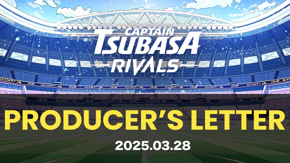 ／
⚽ Producer Letter! ARENA Update Announced! 🚀
＼

🔹 Pick-Up Stars
The next Pick-Up Stars are “Hanji Urabe” and “Shun Nitta”!
Both characters will receive a 30% parameter boost during this period!

📅 Event Period
March 31st (Mon) 9:00 AM - April 28th (Mon) 8:59 AM 

🔹