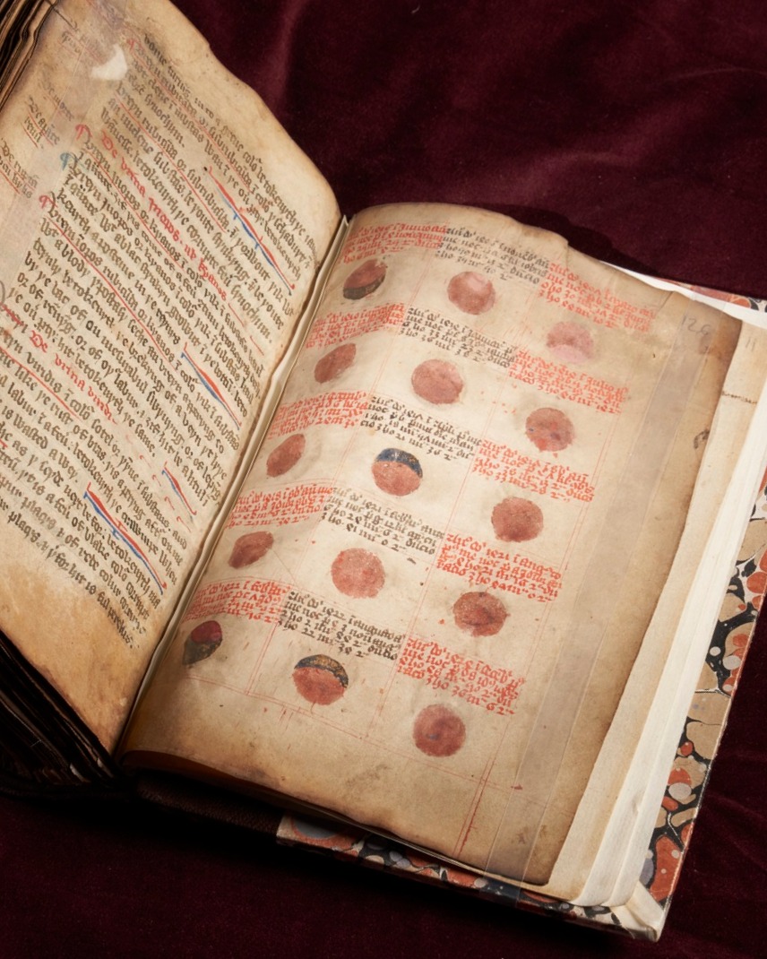 The Curious Cures exhibition opens at the UL tomorrow! Join us for a fascinating look into medieval medicine; a world where science, magic and astronomy collide.

📅 29 March - 6 December 2025 
🔗Book your FREE ticket: loom.ly/kVqsPRY

Pictured: MS Dd.6.29