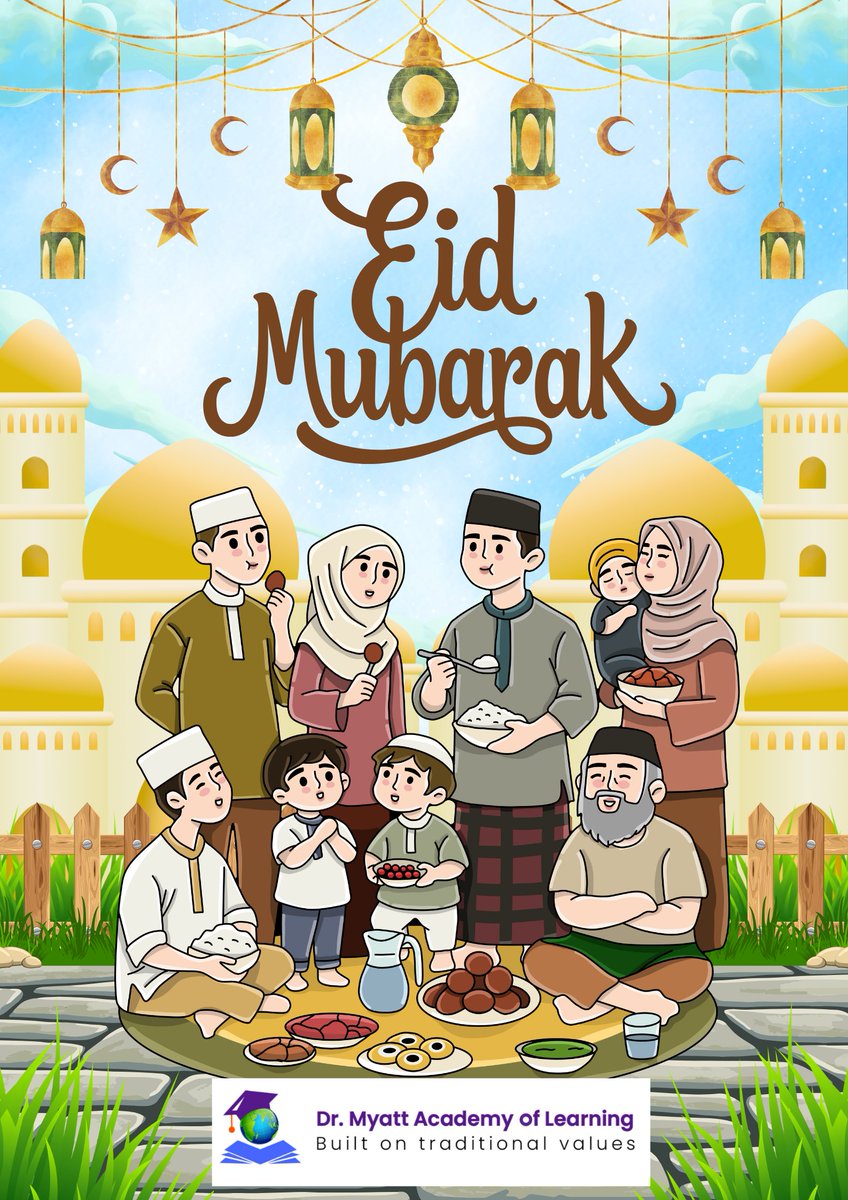 MyattAcademy's tweet image. Wishing you joy, peace, and blessings this Eid! 🌙✨ #MyattAcademy #EidMubarak #CelebrateTogether