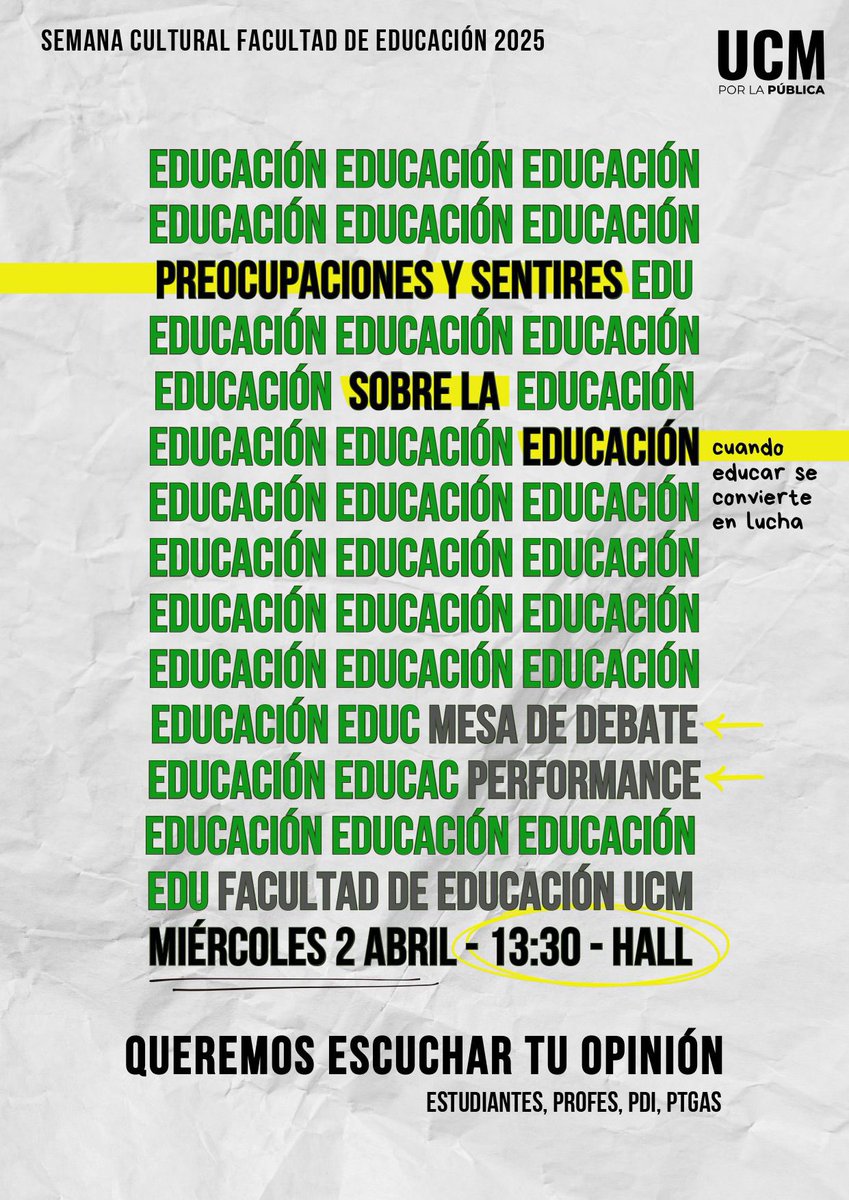 AdriLealDisca's tweet photo. Defendamos la educación pública, sin un sistema universitario público si las oportunidades para las personas con discapacidad son mínimas imaginarios cuando esto es privado. Os invito también a participar ❤️ https://t.co/a9sJfl9IxQ
