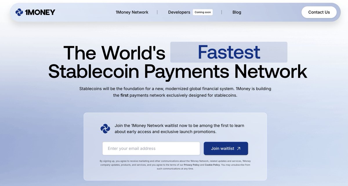 没事可以做做，<a href="/hack_vc/">Hack VC</a>投资的，目前种子轮2000w。

<a href="/1MoneyNetwork/">1Money Network</a>
⚡ 最快、最便宜、最合规的L1协议
💰 专为稳定币支付设计
👨‍💼 创始人@brianshroder
前Binance US CEO，曾就职于IBM、Uber、蚂蚁集团
📝 填表加入候补：
1moneynetwork.com

#空投教程 #Airdrops #Web3