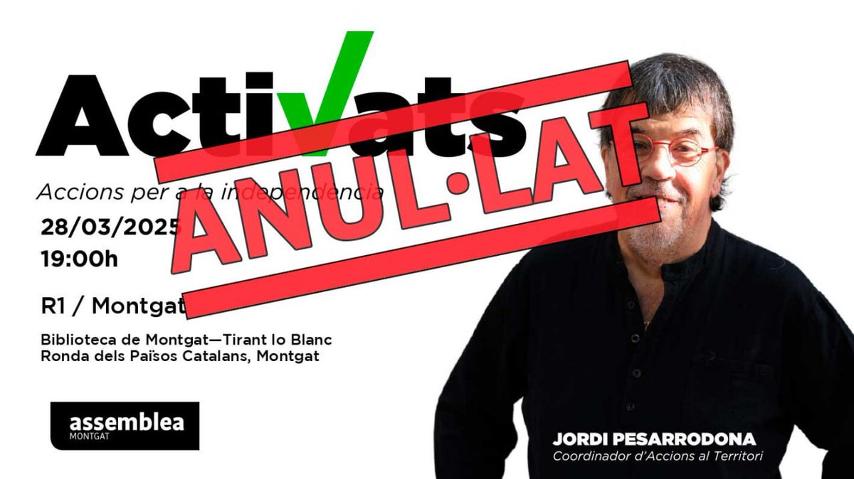 La trobada queda posposada a una nova convocatòria