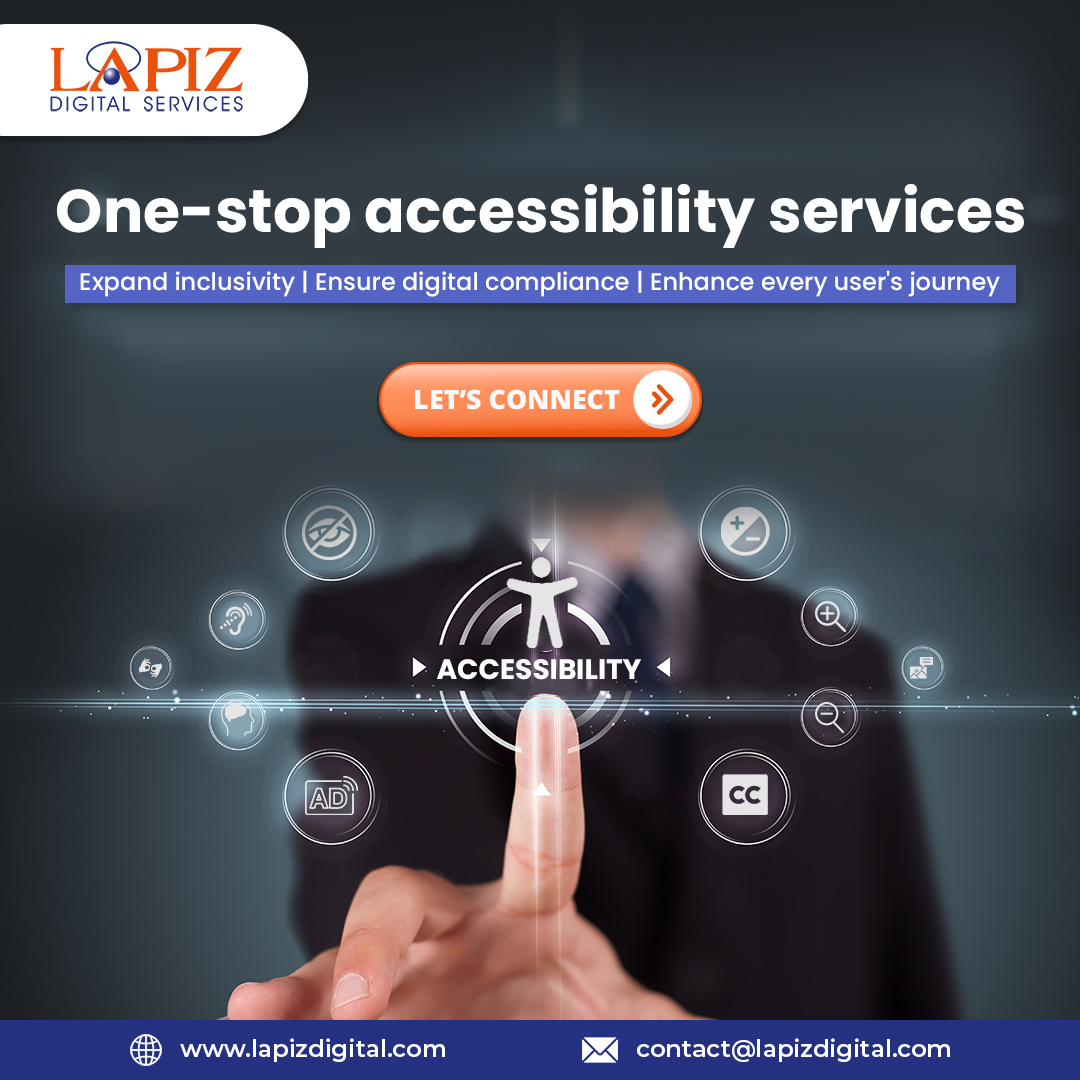 lapizweb's tweet image. One-stop accessibility services
✅ Expand inclusivity
✅ Ensure digital compliance
✅ Enhance every user&apos;s journey
Let&apos;s connect: lapizdigital.com/publishing-ser…
#WebAccessibility #AltText #AccessibleContent #InclusiveDesign #DigitalCompliance #a11y  #Accessibility #Lapizdigitalservices