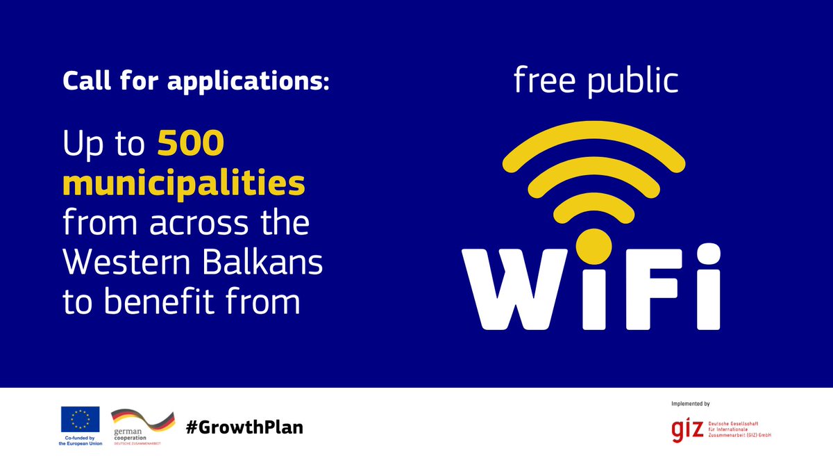 What do you think about free Wi-Fi in squares, parks or schools in your city?
Starting from this moment, Albanian municipalities 🇦🇱 can apply to benefit from hashtag#WiFi4WB, an initiative that brings free Wi-Fi points to the community!

✅ Equipment and installation covered
✅
