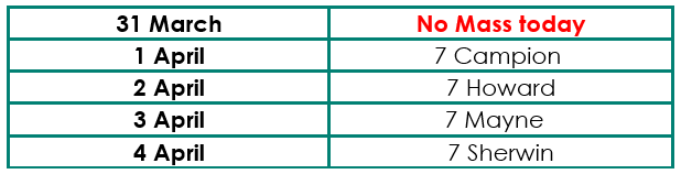 The Holy Mass will be celebrated in our Chapel and everyone is welcome. We would like to extend this special invitation to each of our tutor groups.  Thank you in advance for your continued support of our Catholic Life together. #catholiclife #holymass