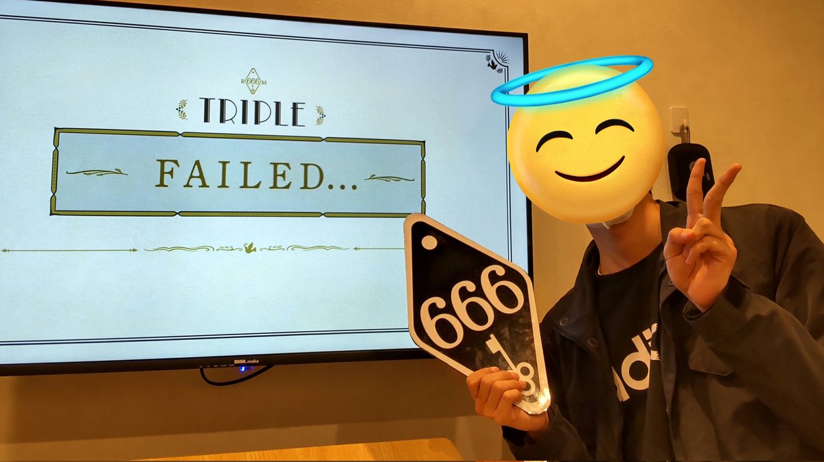 kotonoraa's tweet photo. #room666
#TRIPPLE
失敗!もう1分欲しかった……!
自分の情報整理下手すぎで笑ったよね。
ヒリつくゲームで楽しかった~! https://t.co/MNGY7L0tsR