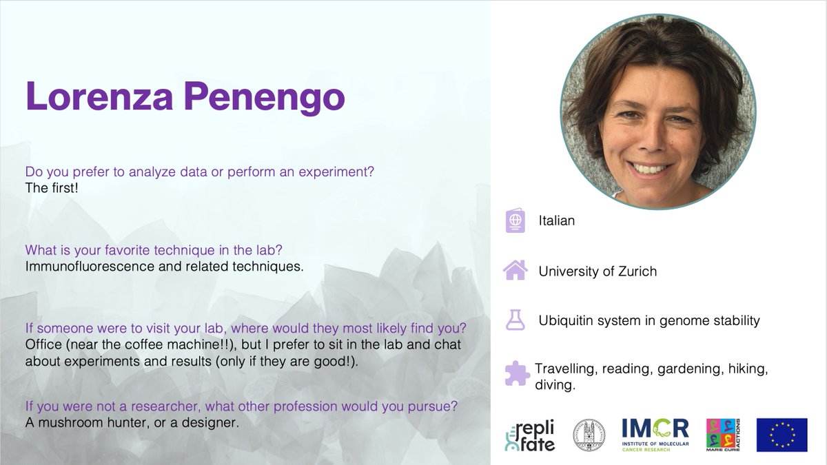 RepliFate (@faterepli) on Twitter photo It’s time for new duo: Julius & his PI Lorenza <a href="/PenengoLab/">Lorenza Penengo Lab</a> from the <a href="/UZH_en/">University of Zurich</a>.
They study the ISG15 system in DNA rep—but there’s more! One could be found scaling alpine peaks, while the other might just trade the lab for the thrill of mushroom hunting. Curious to know more? 🍄 It’s time for new duo: Julius & his PI Lorenza <a href="/PenengoLab/">Lorenza Penengo Lab</a> from the <a href="/UZH_en/">University of Zurich</a>.
They study the ISG15 system in DNA rep—but there’s more! One could be found scaling alpine peaks, while the other might just trade the lab for the thrill of mushroom hunting. Curious to know more? 🍄
