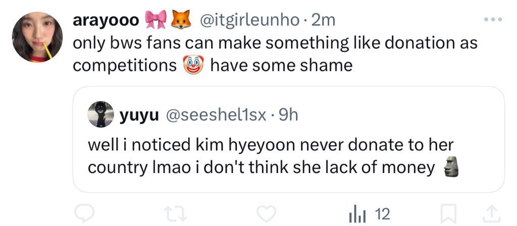 You see that account is not even a Wooseok fan just one scroll on her account plus her dp and username yet you want to assume since we all are not like you who hates on Wooseok unprovoked every single business days