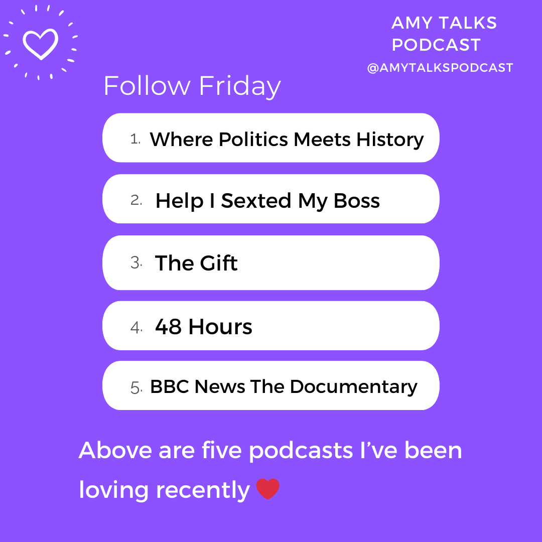 Here's this week's #FollowFriday 😍 🎧 👇

I'm really enjoying the new <a href="/iaindale/">Iain Dale 🏴󠁧󠁢󠁥󠁮󠁧󠁿🇬🇧 ⚒️</a> and <a href="/tessadunlop/">Dr Tessa Dunlop</a> podcast <a href="/wherepolitics/">Where Politics Meets History Podcast</a> 😀 I'm also so happy that there's a new series of <a href="/bbcradio4/">BBC Radio 4</a>'s The Gift 🙌

#podcast #podcastrecommendations #newshows